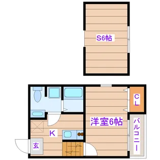クローバーガーデン【1階】の間取り