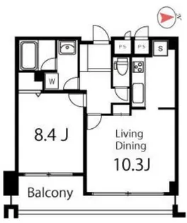 ガーデン杉並方南【2階】の間取り