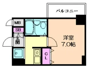 エスリード野田【4階】の間取り