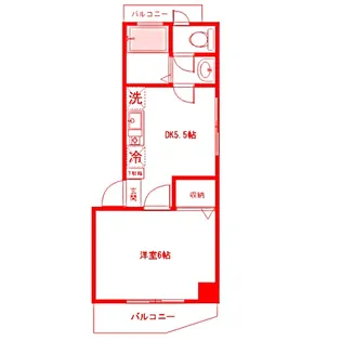 パープルステージ横浜【4階】の間取り