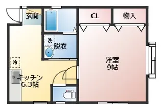 トワール東堀【2階】の間取り