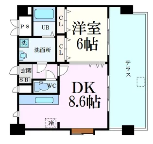 LAND・MARK KOGO【9階】の間取り