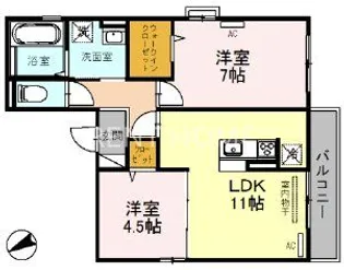 桜COLLINA【3階】の間取り
