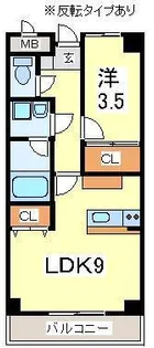 TTM不来方【3階】の間取り