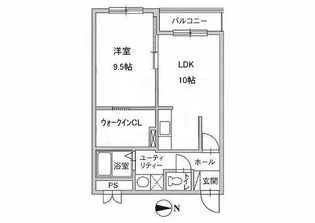 ル ノール人見町【2階】の間取り
