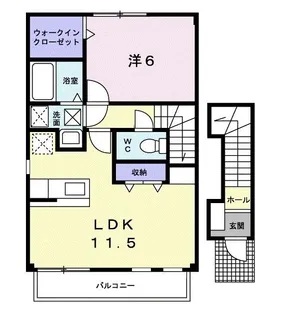 ジェントリーII【2階】の間取り