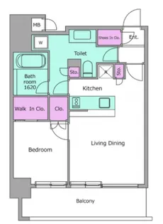レジディア川崎【11階】の間取り