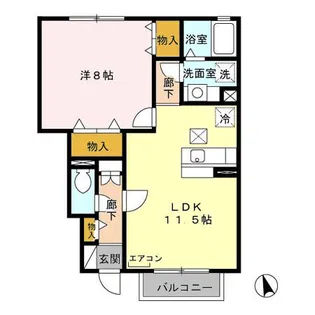 フォレステージ A【1階】の間取り
