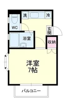 ビバリーハウス中島【1階】の間取り