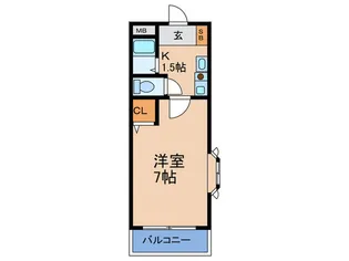 バルコ-ブ光生【4階】の間取り