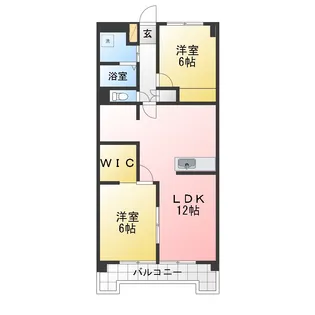 リバーエイト駒方【3階】の間取り