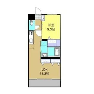 サンホープ長田【3階】の間取り