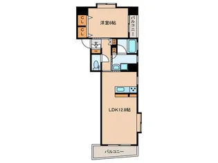 扶桑ホール上之園【5階】の間取り