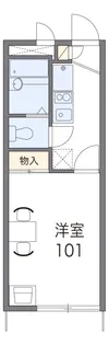 グランドゥールB【1階】の間取り