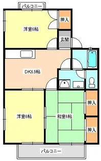 カーサ・ヴェルデII【1階】の間取り