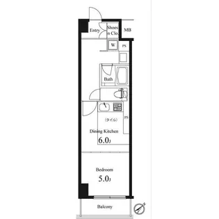 プライマル小石川【2階】の間取り