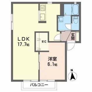 サンテラスB【1階】の間取り