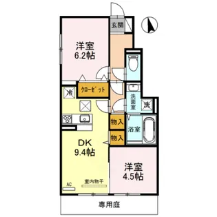 フォーリア A・B棟【1階】の間取り