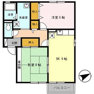 グリーンコートI【1階】の間取り