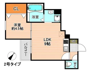 Crecia北方【3階】の間取り