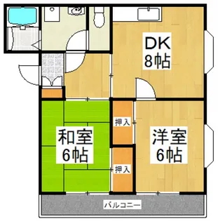 ルミエールII【1階】の間取り