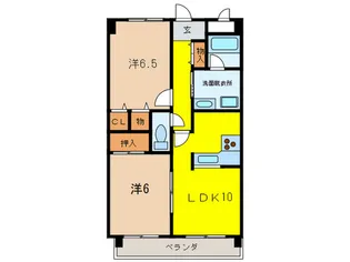 グランエスポワール上ヶ原【4階】の間取り