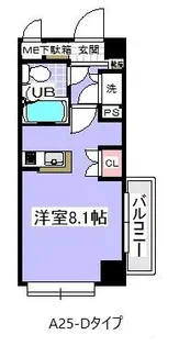 アンダルシア市川(A-025)【4階】の間取り