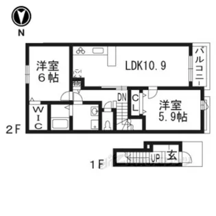 グラード2【2階】の間取り
