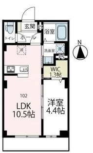 ベアレステ川崎【1階】の間取り