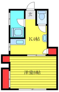 コーポキク【4階】の間取り