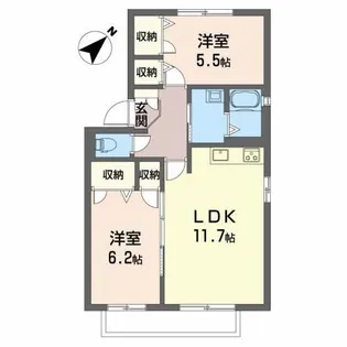 Y’sエミネンス【1階】の間取り