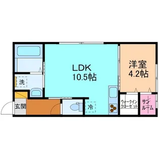 keys clair粟田(キーズ クレール)【2階】の間取り
