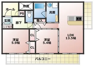 シャイングレイス・マンション【2階】の間取り