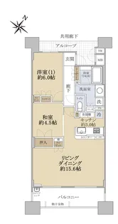 リバーガーデンコスモスクエア【12階】の間取り