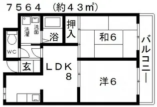 ボ・ヌール2号館【3階】の間取り