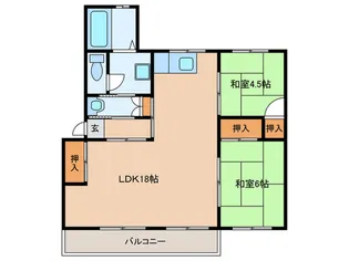 公社清和台住宅4号棟3階【3階】の間取り
