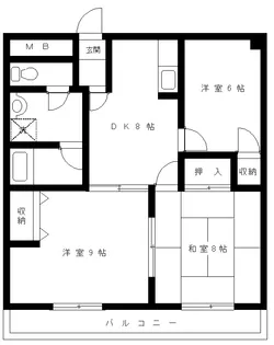 ビアン本間【5階】の間取り