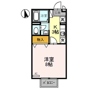 グリーンウェル B【2階】の間取り