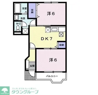 ソルフィー D【1階】の間取り