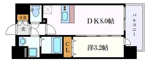 メイクス矢場町【8階】の間取り