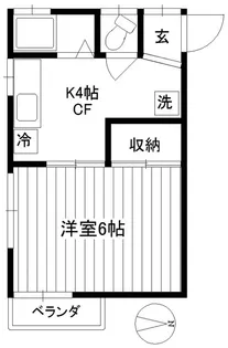 サンロイヤル早稲田【2階】の間取り
