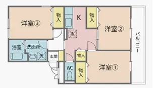 カーサ・プランドール【1階】の間取り