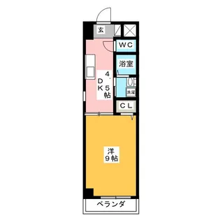 カーサフィーノ瑞穂【2階】の間取り
