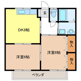 エスポハイム【2階】の間取り