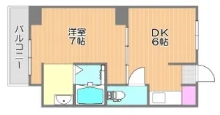 ヴィラナリー児島 1号棟【5階】の間取り