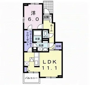 メゾン ド ソレイユ 志免東III【1階】の間取り