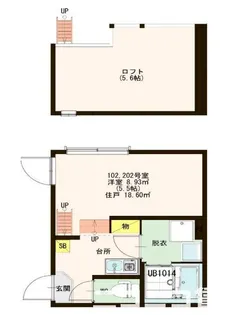 セレージャ青井【2階】の間取り
