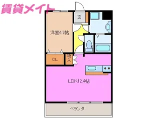 Casa Duo South【2階】の間取り