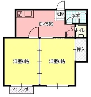 シティハイム・北新【2階】の間取り