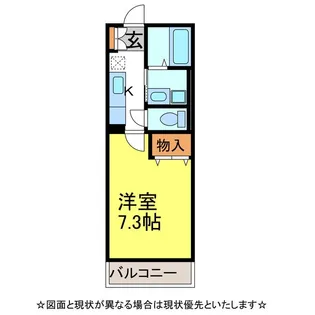 パレットサンク公津の杜【1階】の間取り
